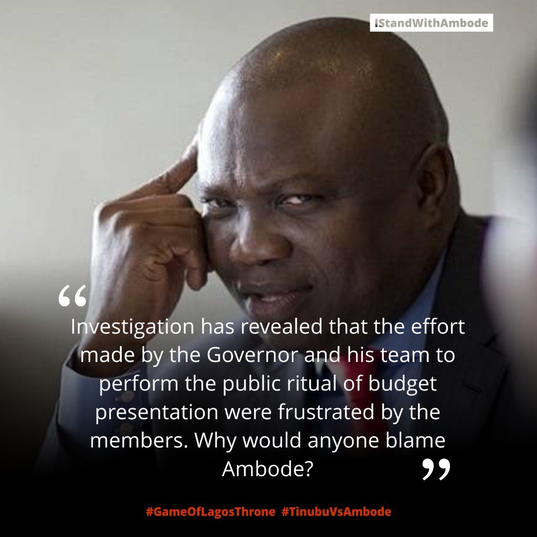 GeniusJokerNG's tweet photo. We stand for him, Heโll end his tenure #IamForAmbode https://t.co/Uugqv5Qaxl