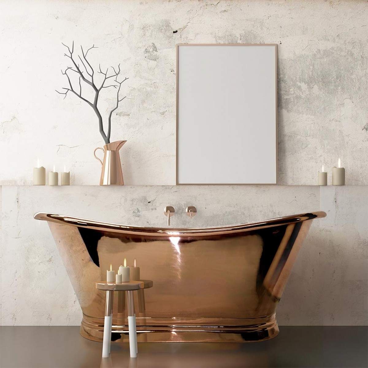 BathroomsDirect's tweet photo. Stay warm with this Copper Boat Bath that keeps water temperature hotter for longer! https://t.co/obuLOmzHO8 
#boatbath #interiordesign https://t.co/iFs097zZAF