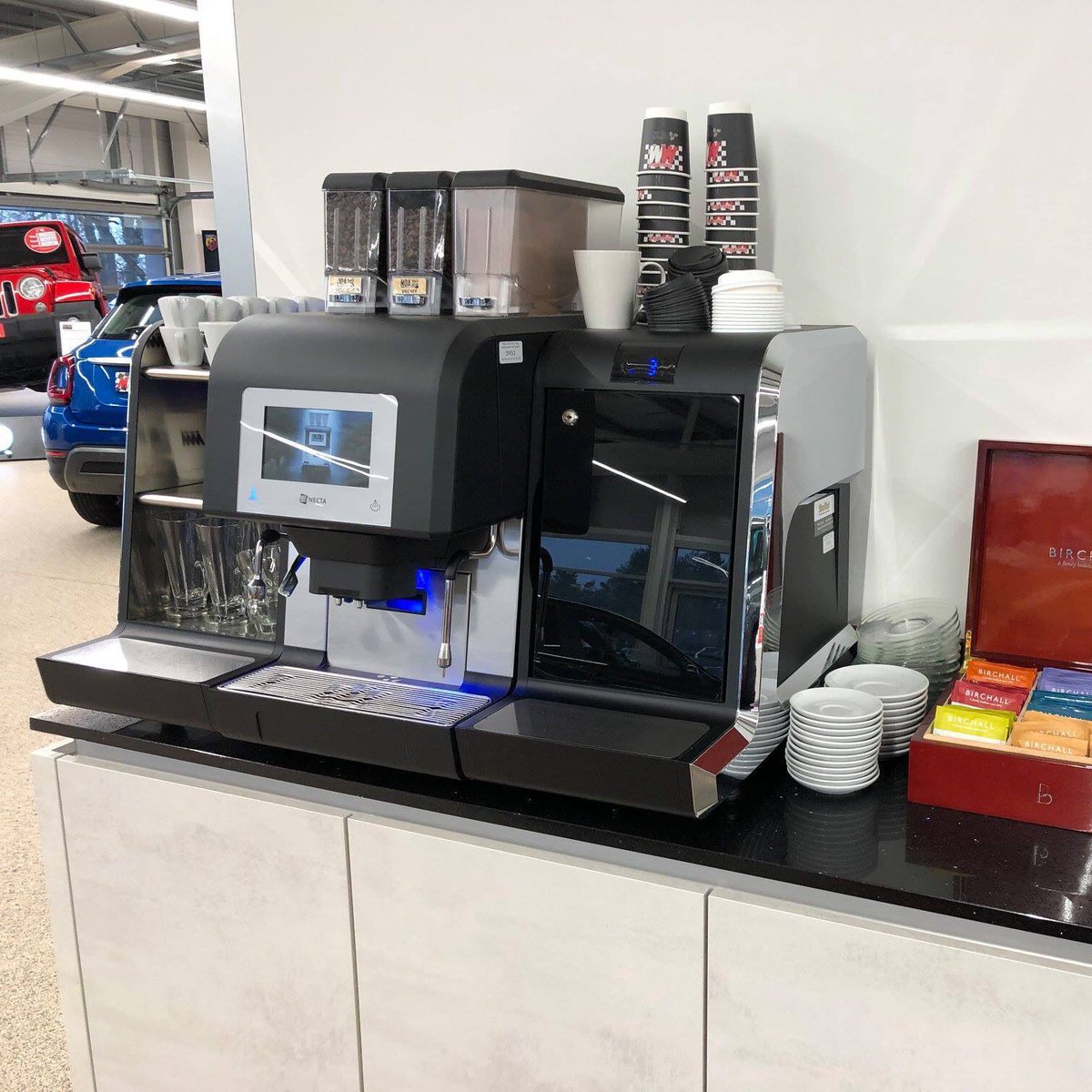 Pop in to <a href="/MotorMallIOM/">Motor Mall IoM</a> to see their impressive range of cars and try a Noa Roastery coffee from the #Karisma <a href="/EVOCA_UK_Ltd/">EVOCA UK Ltd</a> local supporting local