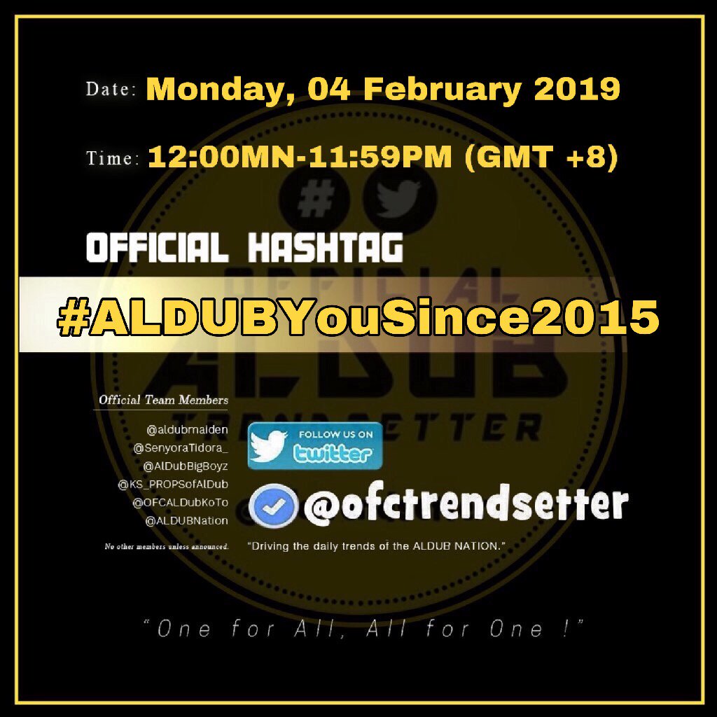 Since then, until now.
#ALDUBYouSince2015
<a href="/aldenrichards02/">Alden Richards</a> <a href="/mainedcm/">Maine Mendoza</a>
Suggested by @BenjieRosales_