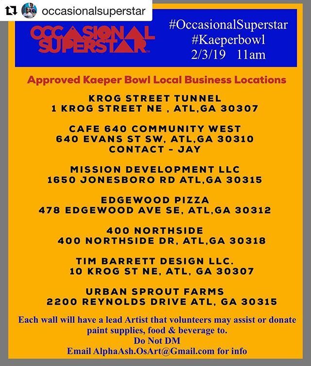 Here are the buildings that @occasionalsuperstar and his team of artists are going to put up @kaepernick7 murals!!! #kaeperbowl #mindofmedpodcast bit.ly/2WDSE7O