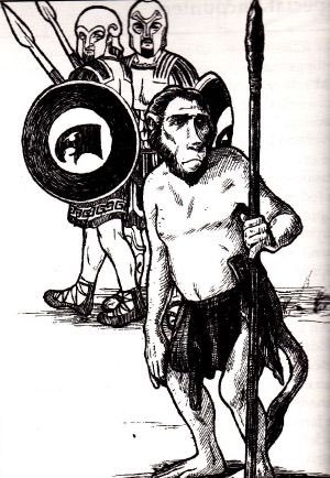 Chaosium_Inc's tweet photo. @AndrewBartletta @BigJackBrass @the_smart_party @theGROGNARDfile Melo Yelo from #SunCounty reckons he could take out a t-Rex https://t.co/llbV9ifIva