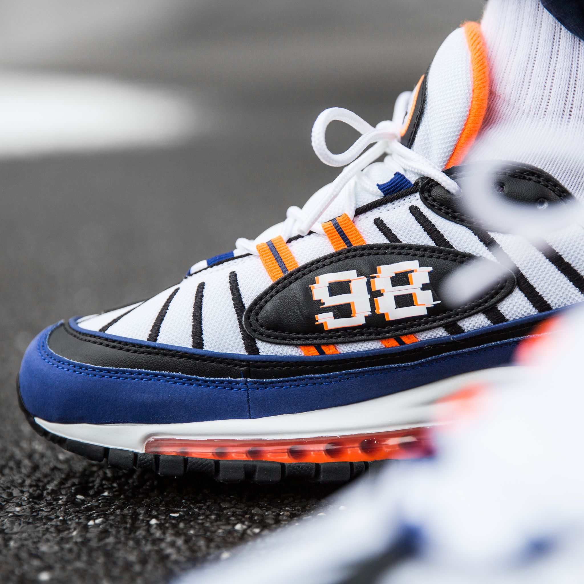 nike air max 98 white deep royal blue