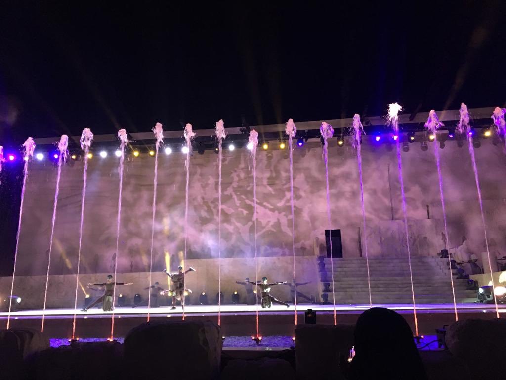 SPAINinKSA's tweet photo. Hoy se clausura el Falcon Festival 2019. Artistas saudíes y españoles trabajan para celebrar la riqueza cultural del Reino con un gran espectáculo de circo, luz y sonido. 🇪🇸🇸🇦 https://t.co/mb96okqlP7