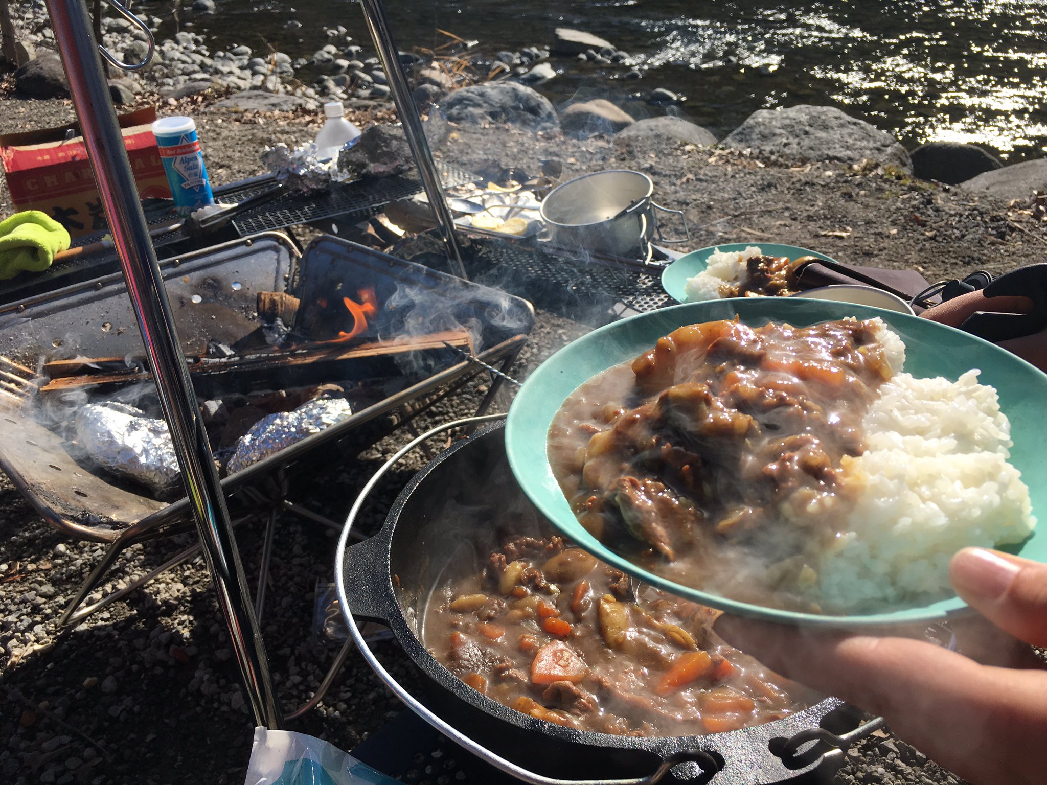 コーヒーサムライ Coffee Samurai キャンプでカレー キャンプ カレー キャンプでカレー アウトドア キャンプ場 飯テロ キャンプ道具 カレーライス キャンプ飯 キャンプ好き T Co Mcolun9qw6 Twitter