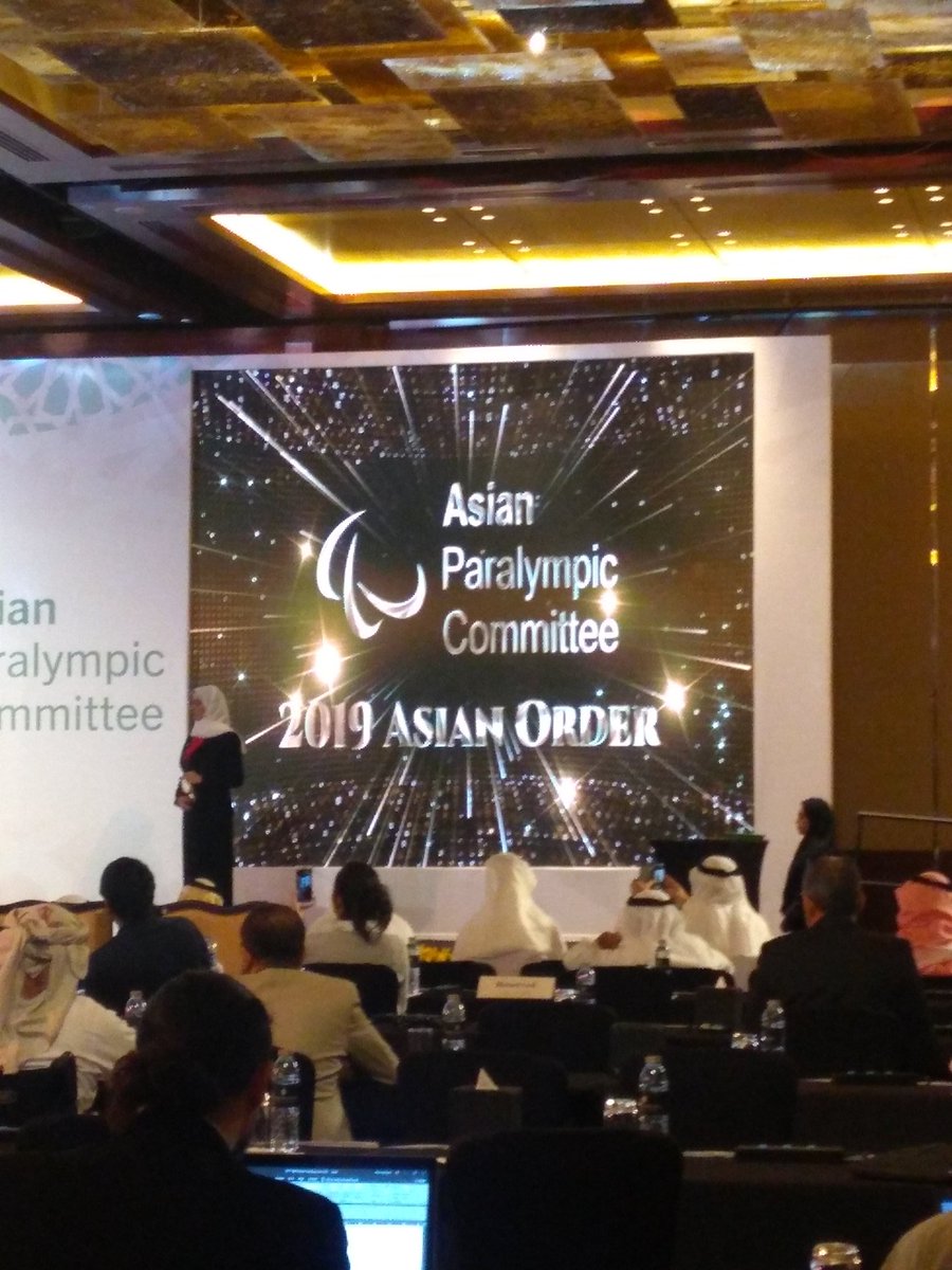 asianparalympic's tweet photo. APC honours 5️⃣ recipients with Asian Order at the #APCConference. Congratulations 👏🎉🎊 all the awardees.
#AsianParalympic #AsianAwards2019 #AsianOrder #Congratulations #Paralympicmovement #Support #Share
@paralympics @paralympic_kz
@kosadpr @rajasaptaokto @NPCIna @UAE_DFS https://t.co/mfod6MUCxv