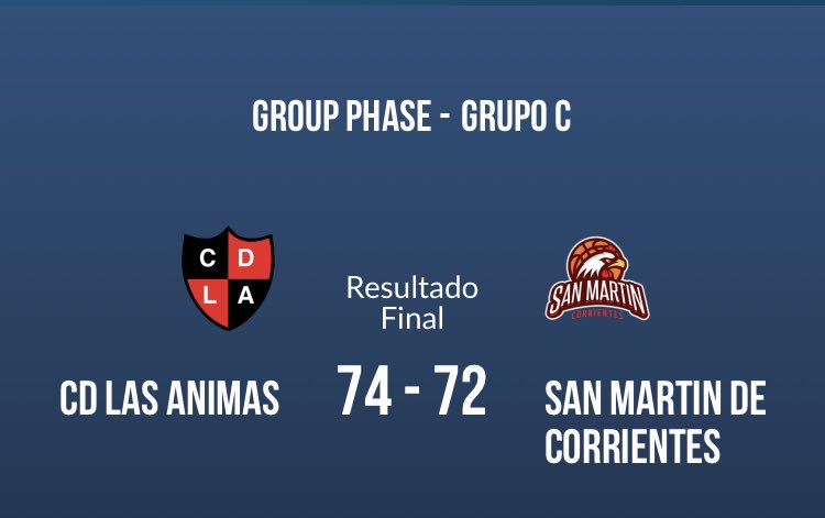 deportescastro's tweet photo. Felicitaciones a @cd_lasanimas por sus par de triunfos y convertirse en el primer club chileno en avanzar a la segunda  fase de la @Ligamericas https://t.co/1Q6pDZZpym