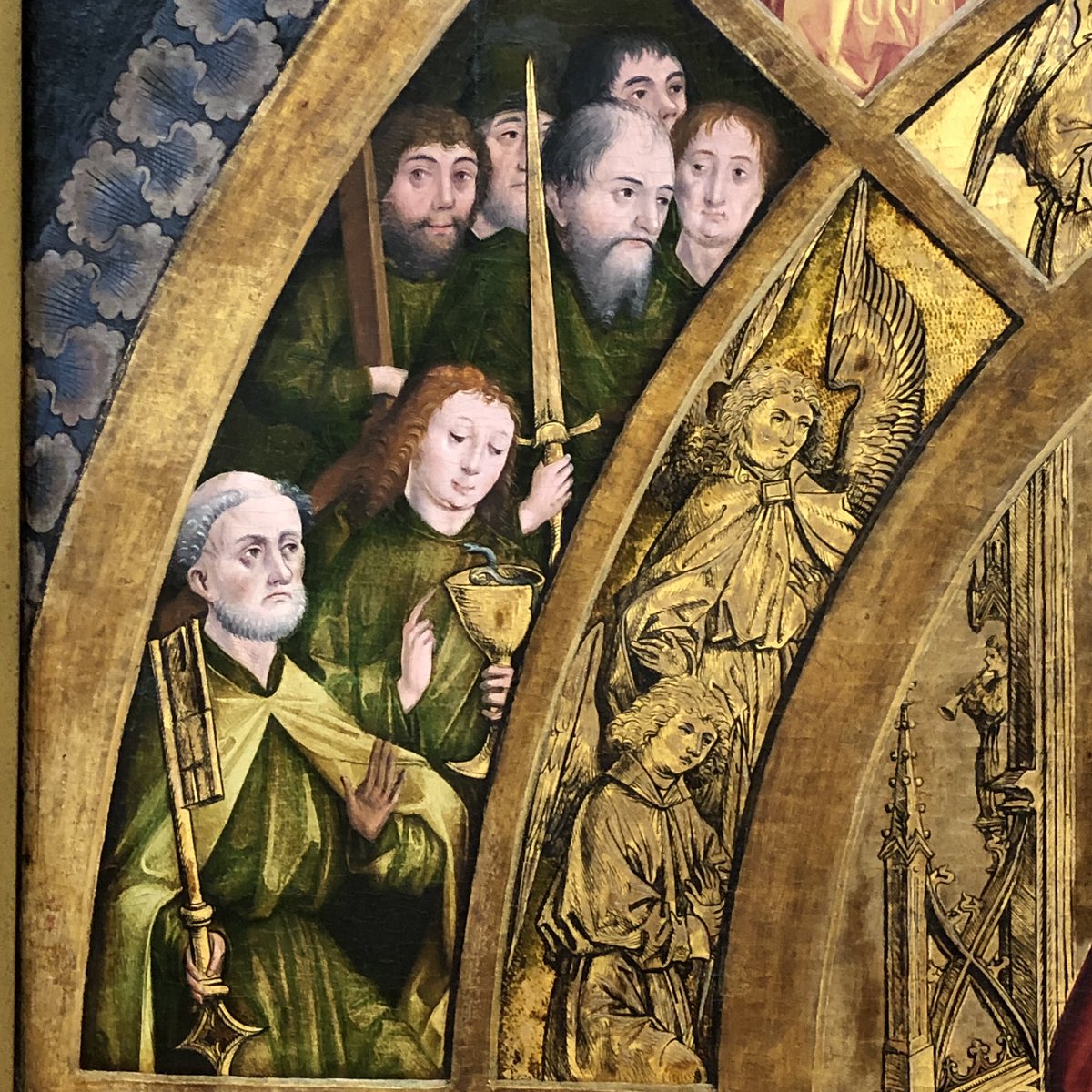 The best #circle I’ve spotted @kunstmuseumbs so far is this work by an anonymous Augsburger master, dated circa 1470, with exquisite colour coding for different categories of people #kramerseye #fineart #oldmasters #kunstmuseumbasel