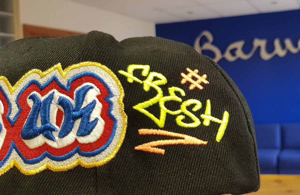 BarudanUK's tweet photo. Our #bright #colourful #fresh #3Dembroidery #baseballcap #design we sampled at @PrintwearP show on our fabulous #Barudan #singlehead #embroiderymachine #standproud # #checkitout #wowfactor #wordup #investinthebest 💪 https://t.co/QqSLEkfVBB