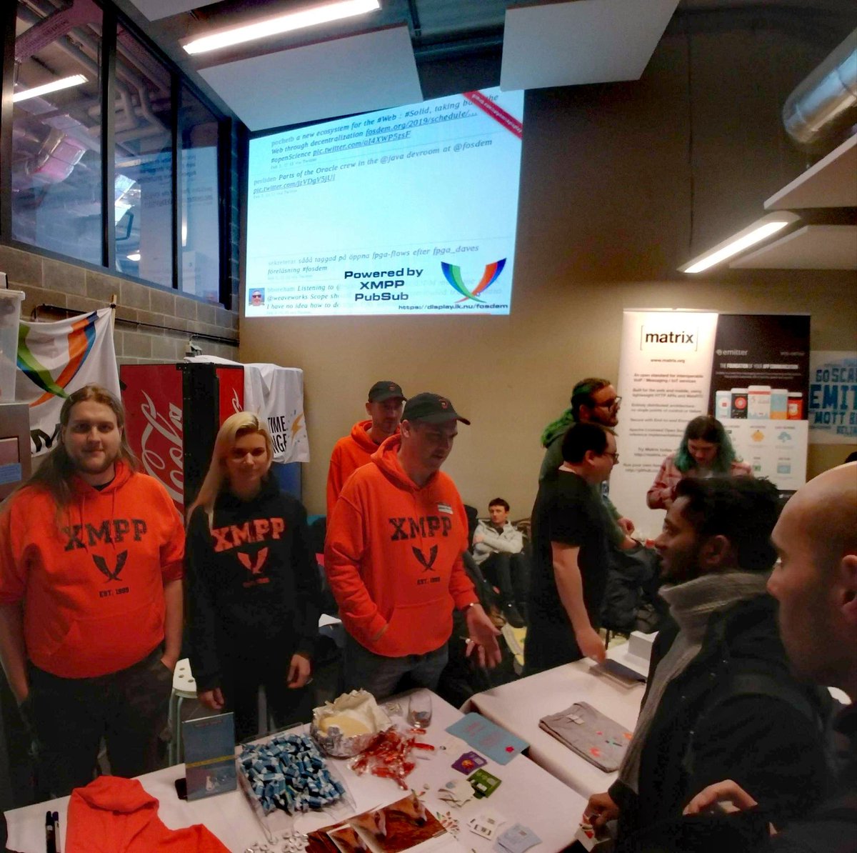 MongooseIM's tweet image. We are back to #FOSDEM today! If you are around, come to the Real-Time Lounge and say hi #MongooseIM #fosdem19 #RealTime