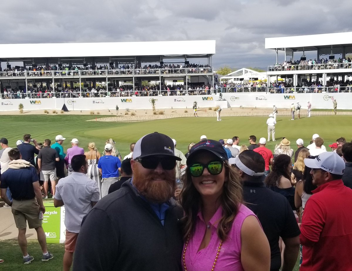 Had a great time at the Phoenix Open with the wife.