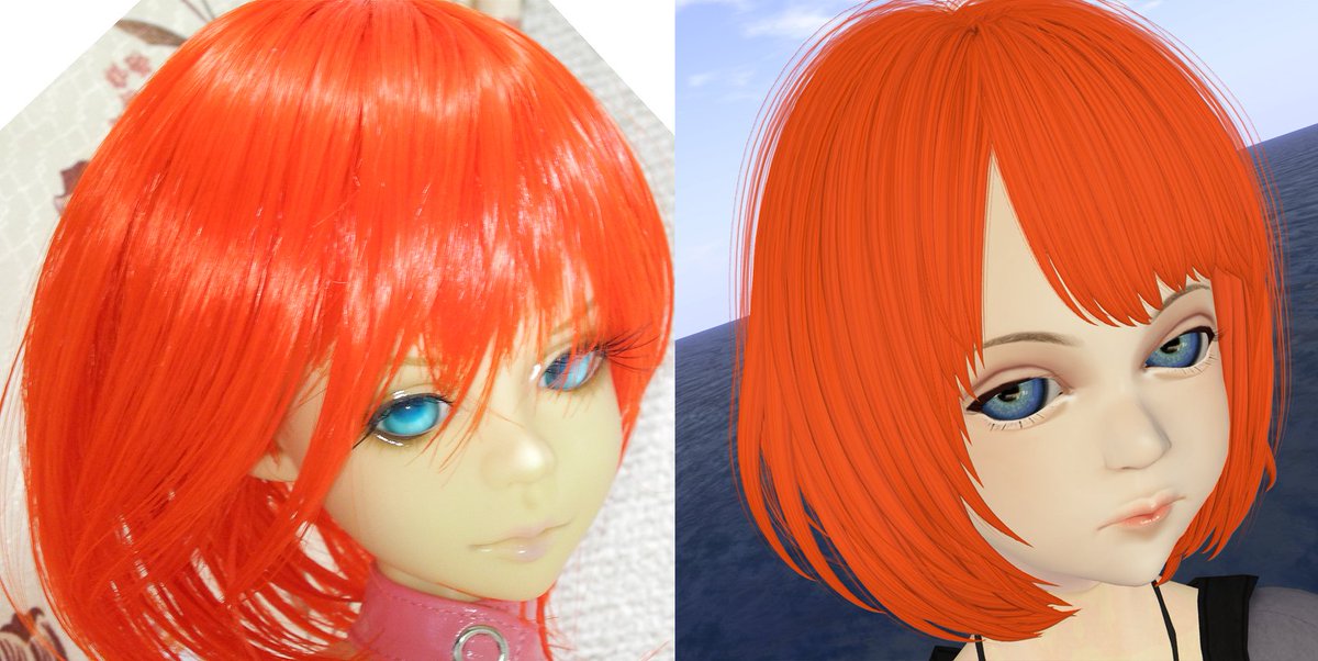 Mikuroid's tweet photo. VRChatの設定と並行して6DOOさんのマンガヘッド(今日まで色々半額!)を購入、シェイプ調整で四苦八苦したのでウチの子(球体関節ドール)のヘッドを見ながら同じように作り込んでったら、なんかだんだん似てきてちょっと怖くなった今日この頃!!
#6doo
#SecondLife
#SLJP https://t.co/1OWUw5wSGV