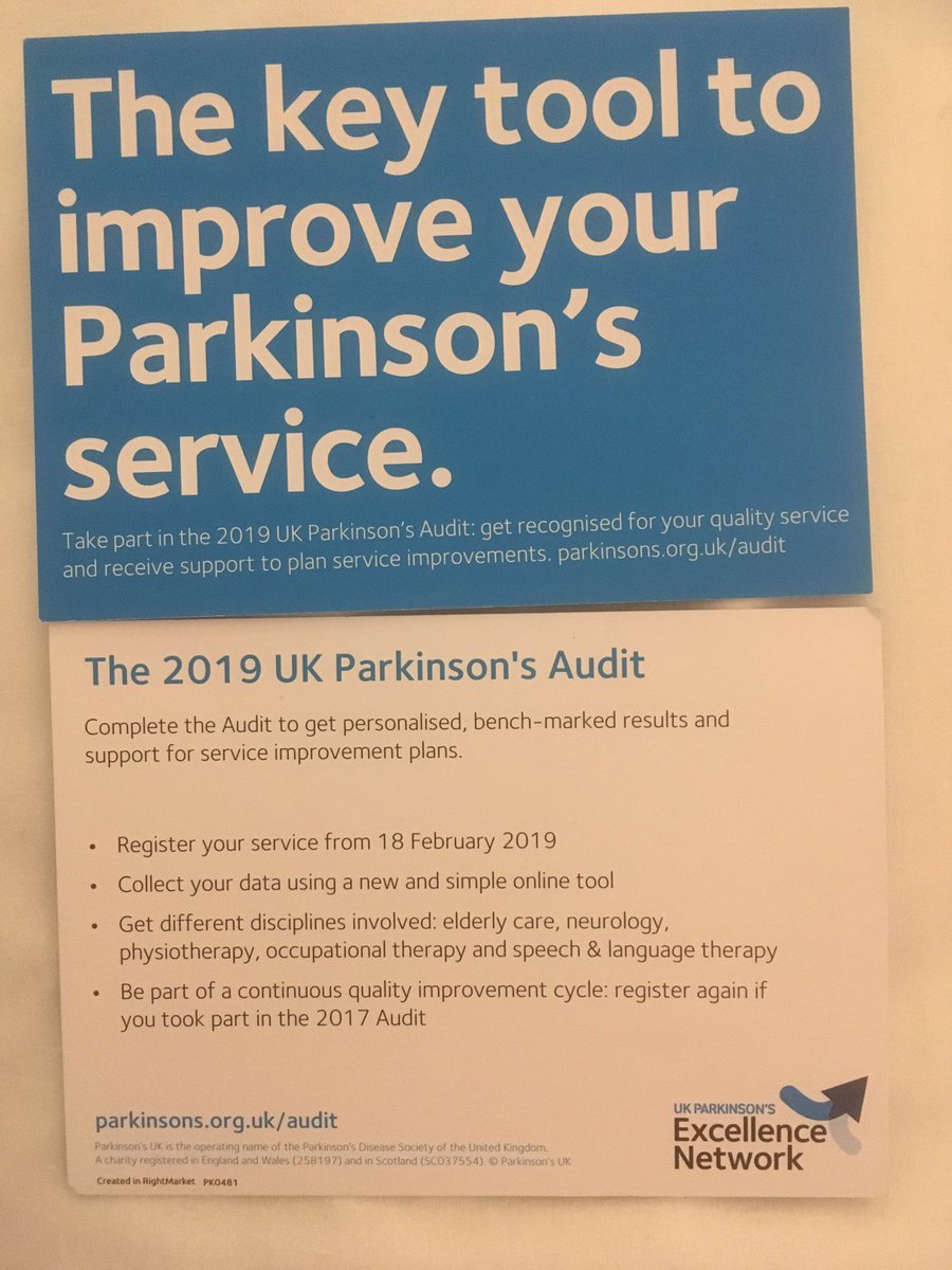 FionaLindop's tweet photo. @ACPIN_NI @BhanuPhysio @AGILECSP @CPNG_ISCP And a reminder for all your members, yesterday’s delegates,  and all @ACPIN_UK members - don’t forget to register soon for the @ParkinsonsUK physiotherapy audit - it’s a great opportunity for measuring your your service and helping to improve standards of care for patients https://t.co/DnNHSYLBwH