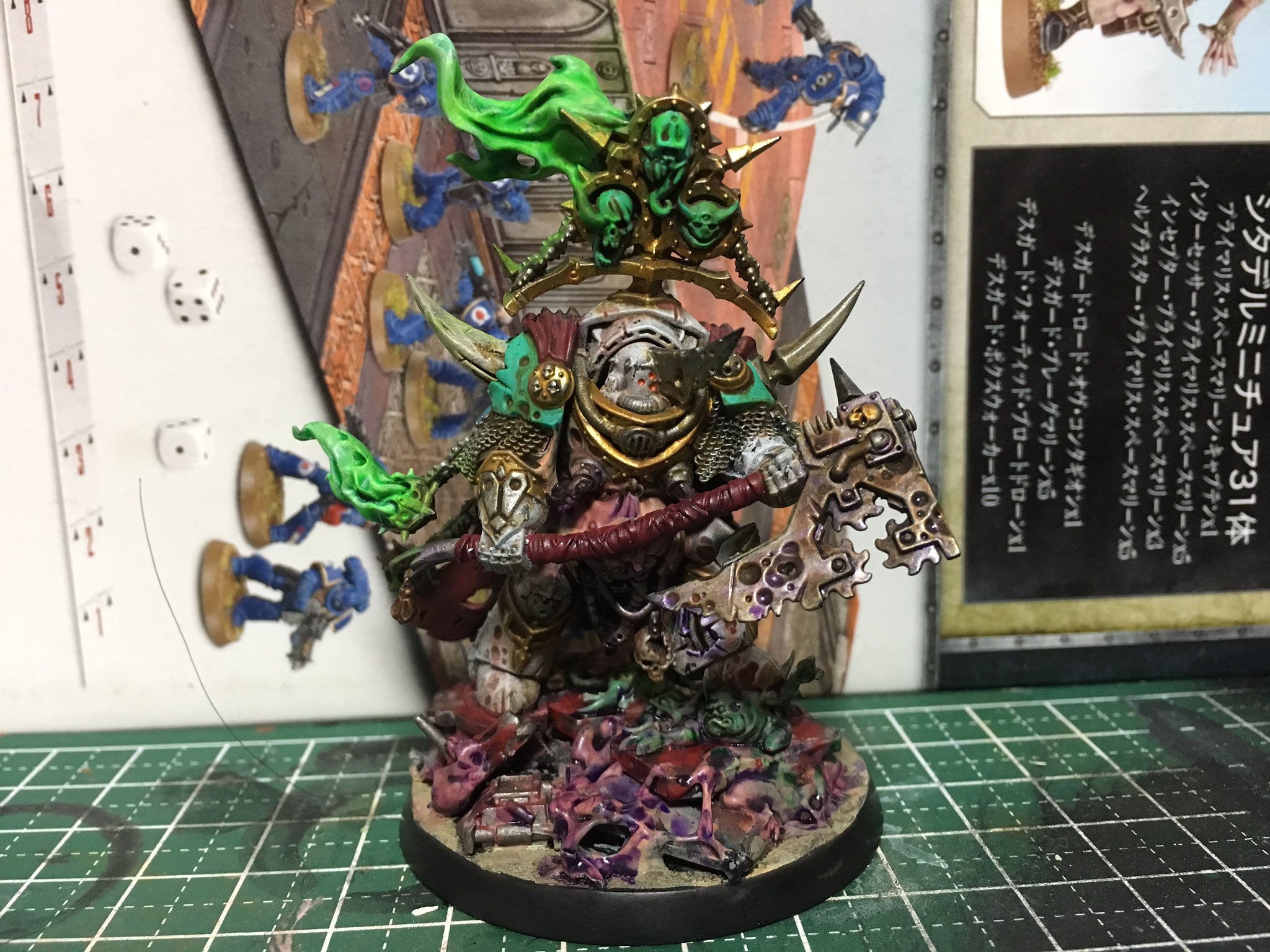 ウォーハンマー　塗装済み　デスガード　ロードオブコンタギオン ウォーハンマー 塗装済み デスガード ロードオブコンタギオン ウォー