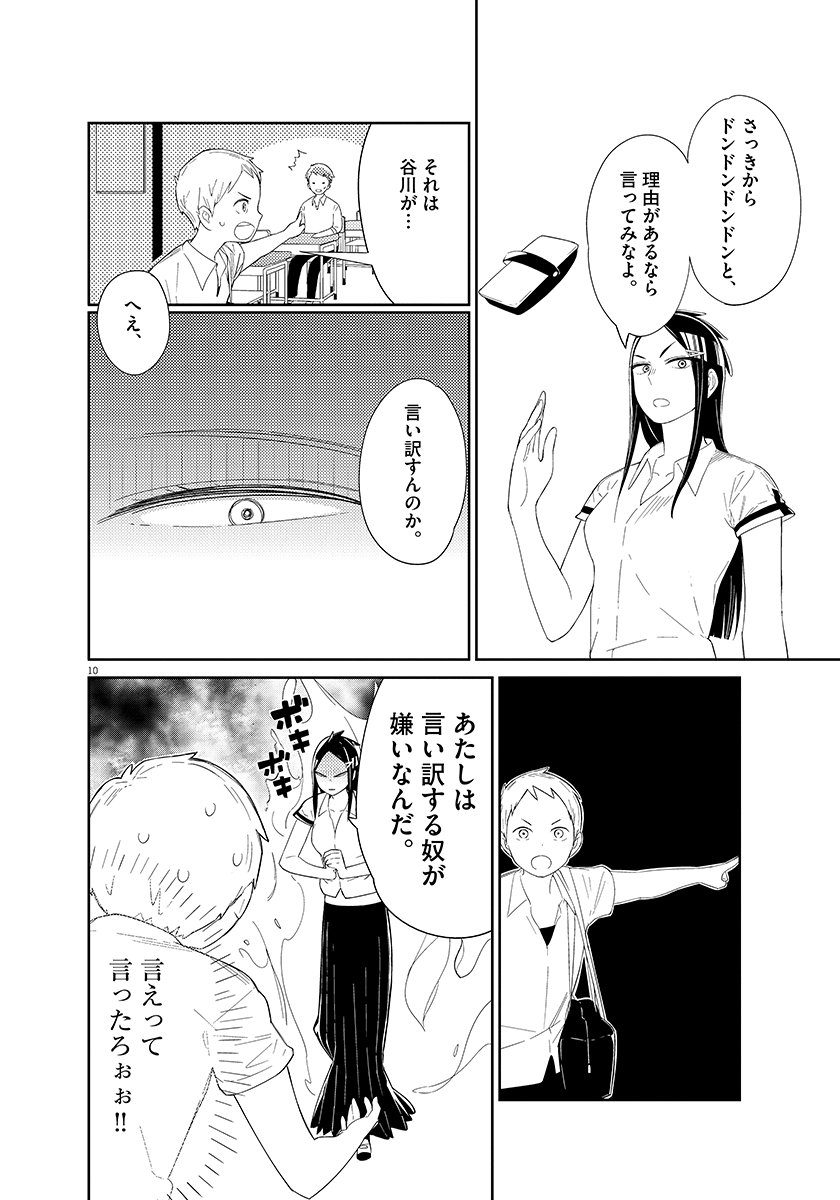 「シャークな彼女の領域 第1話」
清楚な女子に憧れを抱く高校生、東西くんの前に現れたのは机に足を乗せて寝るようなガサツなヤンキー女子、鮫島。クラス中が恐れる彼女と二人きりにされてしまった東西少年の見たものは…?
https://t.co/4ApEf0aP9d
やわらかスピリッツで現在1話〜3話公開中です!