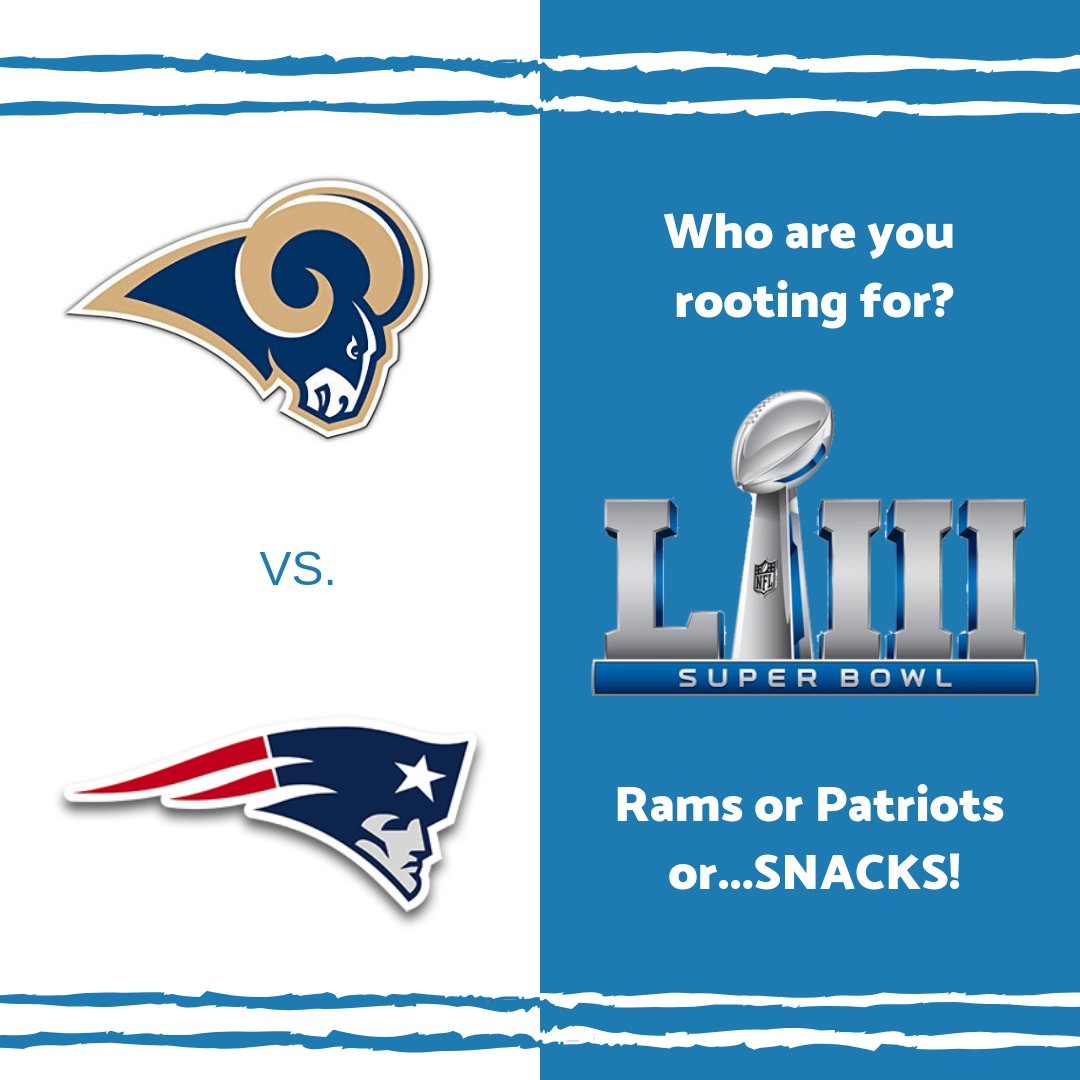 The big game is finally here! Is your team playing? #SuperBowl2019 #RamsvsPatriots