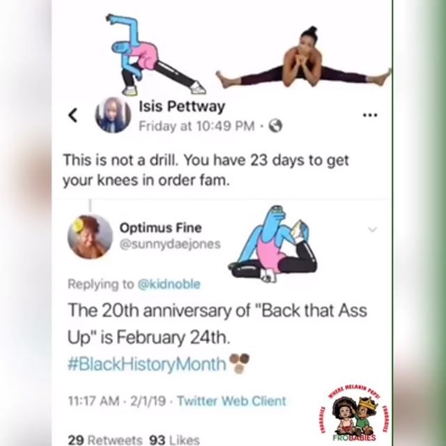 Frobabies's tweet photo. โค๏ธ๐ค๐This is NOT A DRILL.... Cash Money records taking ova for the 99 and the 2000โs ๐๐พ ๐ฅ๐๐พ #blackhistory365 #frobabies #whenthatbeatdrops #imawholeheyauntiewhenthissongcomeson #cashmoneyrecords #backthatassup #mightneedtohaveafrobabiessaleonthisday https://t.co/Gs7ZX79jsR https://t.co/6LgZorNQT6