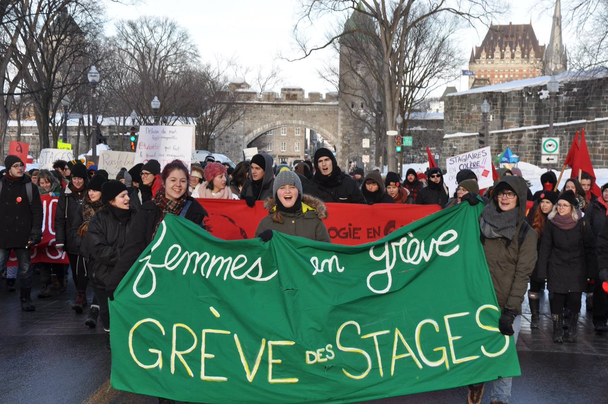 studentstrike19's tweet photo. Quebec City protest for paid internships!

Sunday, Feb 9 at 1PM at the Fontaine de Tourny (on Honoré-Mercier Ave).

#WagesForStudents #WagesForInterns #InternStrike #GrèveDesStages

https://t.co/c4h9dGbicU https://t.co/bxp0708hjg