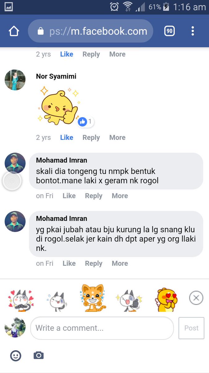 ciliapipedas's tweet photo. "SaPe sUrUwH x tUtuP aUraT dEngAn bEtUl". 

Kau tengok jantan ni komen apa. Jantan tak pernah sudah salahkan aurat perempuan padahal kau nafsu iblis! https://t.co/S21qIERQro