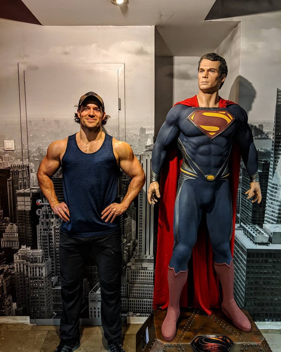 New Image Of Henry Cavill in Christopher Reeve's Superman Suit For