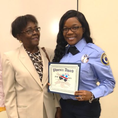 #NewProfilePic. Bags under my eyes, the grind won’t stop. The look on Mama Dukes face was everything. Highest award one can receive as a Medic #PhoenixAward