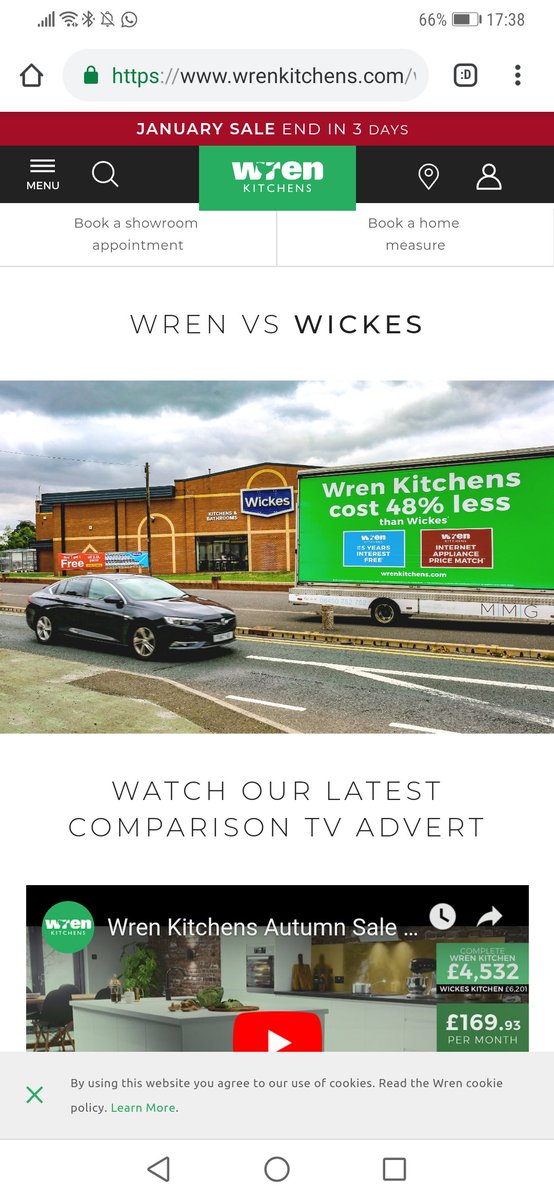 loob82's tweet photo. @WrenHelping @WrenKitchens that's not true is, @Wickes was almost 30%cheaper in the quote I've just received, like for like.
#lies https://t.co/O0zFdCfkKT