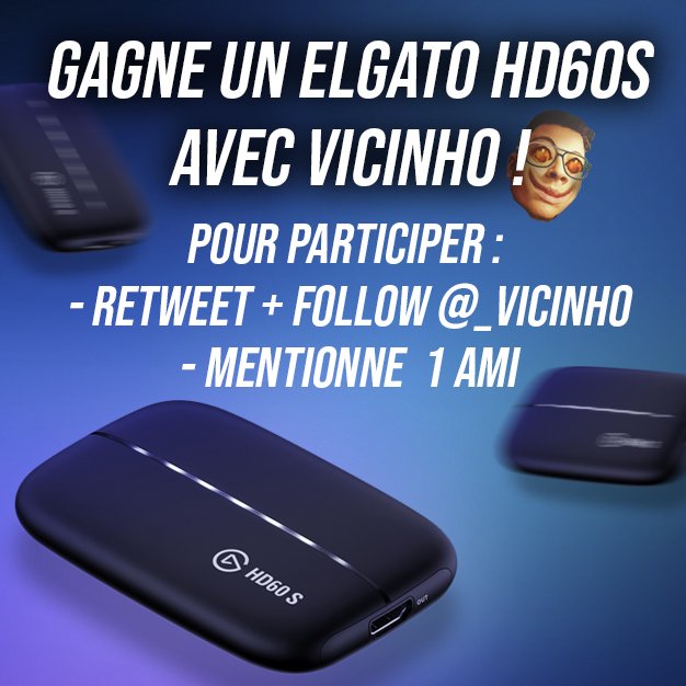 vicinhodc's tweet photo. [#CONCOURS] Pour fêter les 10k de vues sur la chaîne Twitch, j'ai décidé de vous offrir un Elgato HD60S pour aider un prochain streamer à se lancer ! 🚨

Pour participer c'est simple : 
- RT ce tweet + FOLLOW @_Vicinho 
- Mentionne 1 ami sous le tweet 

TAS LE 17/02, GL 🍀 https://t.co/7Io6s0Bfwh