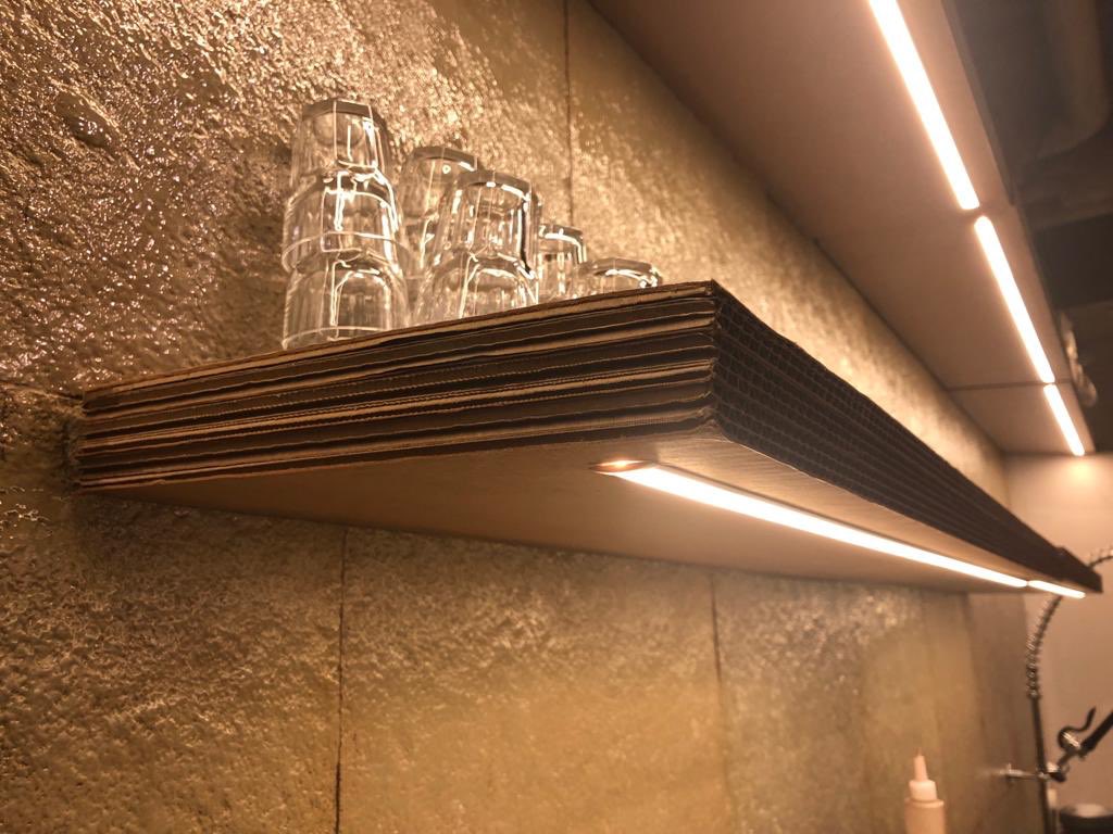 #Cardboard The First Restaurant in India comes up with 100% Corrugated Board interiors and bespoke wall sculptures perhaps anywhere in the World! #MadeinIndia by our member Haresh Mehta in Mumbai. <a href="/SinoCorrugated/">SinoCorrugated</a> <a href="/TAPPITWEETS/">TAPPI</a> <a href="/Recyclebank/">Recyclebank</a>