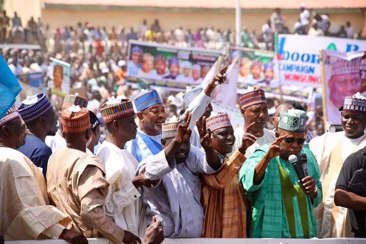 ProfZulum's tweet photo. With sincere gratitude, we wish to acknowledge our community of supporters. We could not have run such a successful Guber-Campaign tour without your energy, time and the unprecedented support.

#ForAGreaterBorno
#CampaignTour

https://t.co/AdFEpNffAV https://t.co/4xN47EQc9h