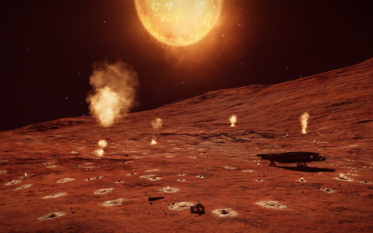 DW2 mission log, Day 15: Sulphur Dioxide Gas Vents, PYRAMIDE IU-S C6-26 B1 

#DW2 #DistantWorlds2 #EliteDangerous