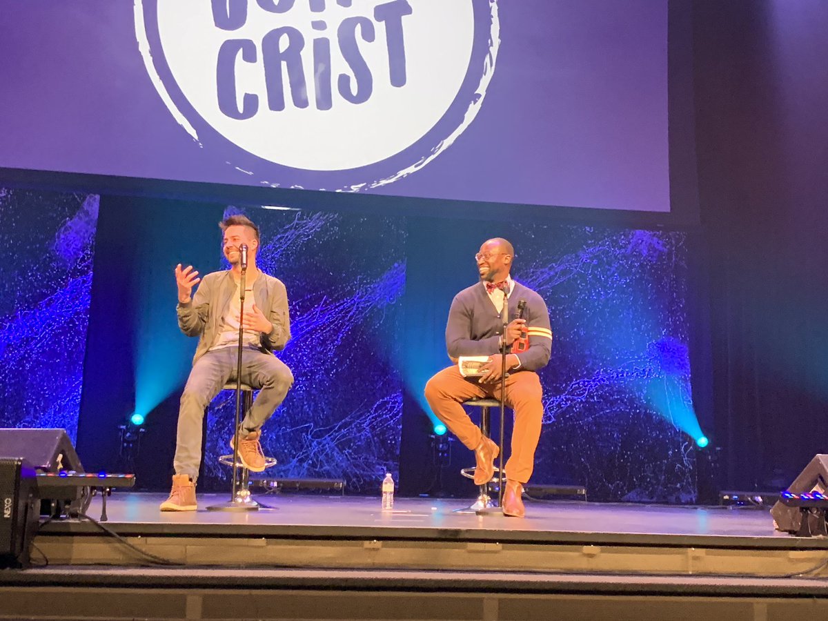 Tammykocher's tweet photo. @BowtieComedy and @johnbcrist killed it at @NLFStweets #LaughForLife last night. Sold out crowds, so much fun. Although they’re both a little wimpy about the cold. It was NICE out! https://t.co/9zz7gKrNnM