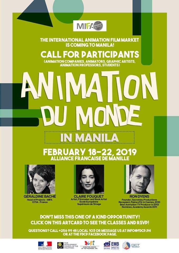 brightjani's tweet photo. Call for Participants! MIFA in MANILA! If you're in the animation,  gaming, and graphics industry, you should not miss this opportunity.  #FDCPH #animahenasyon #annecyfestival 

Read more: https://t.co/Q8S4Rvk1JZ https://t.co/NtrSerZhgi