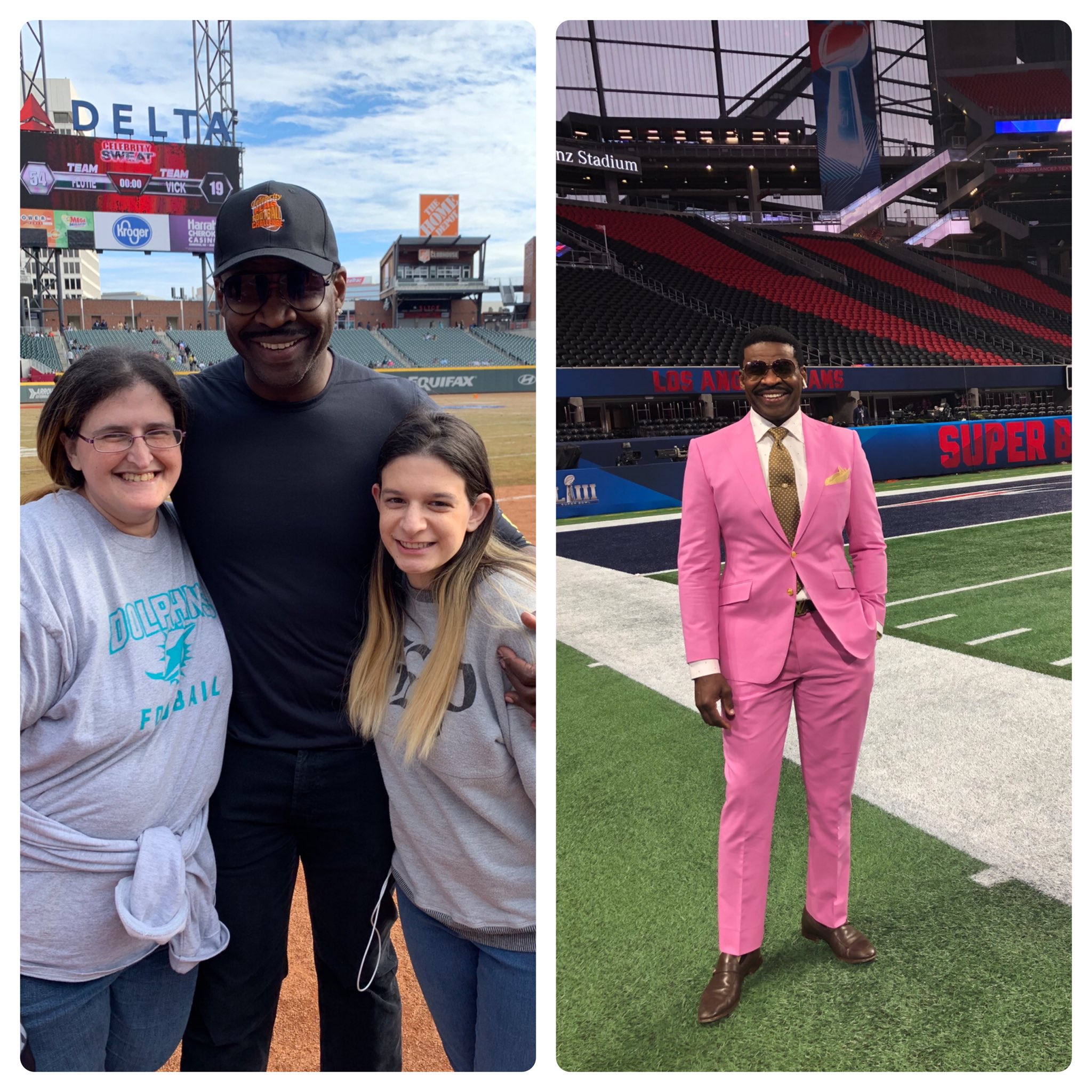 Michael irvin 2025 pink suit