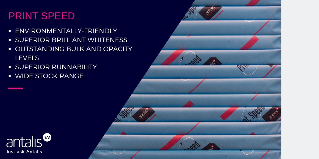 Antalis_UK's tweet image. Made from Eucalyptus pulp, find out more about the #environmentally friendly, FSC-certified Print Speed #paper, which has also been awarded with the EU Eco-label ♻️ ow.ly/yJH530nxGr3