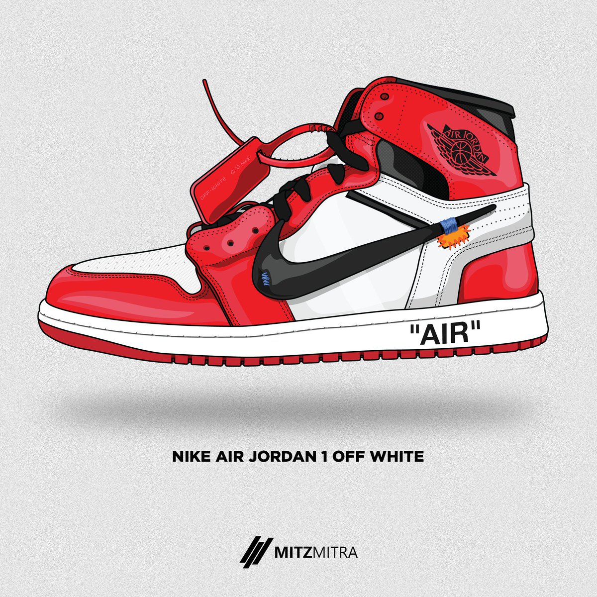 off white jordan 1 art