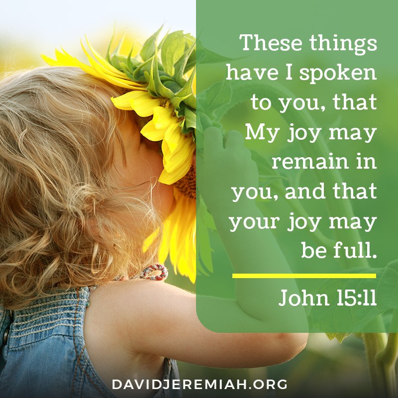 Gloria Preciado on Twitter: "John 15:11 These things have I spoken unto  you, that My joy might remain in you, and that your joy might be full.… "