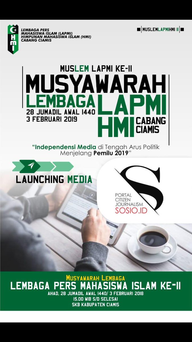 HmIProfetik's tweet photo. Musyawarah Lembaga ke 2 Lembaga Pers Mahasiswa Islam (LAPMI) HmI Cabang Ciamis dan Bincang Media terkait "Gagasan Media Kampanye Alternatif di Era Industri 4.0" @adirifqi30 @adetaufiqarifin
#hmijawabarat
#hmicabangciamis
#hmiprofetik
#kohaticabangciamis
#lapmihmicabangciamis https://t.co/nfjvsQfeIV