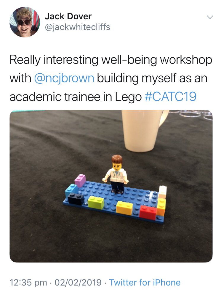 Using  #Lego to build yourself led by  @ncjbrown