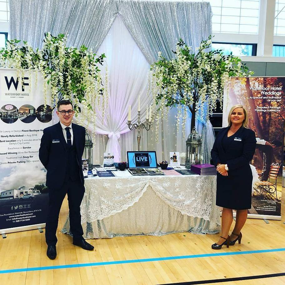 Why not join our fabulous Adam &amp; Amanda at Foyle Arena showcasing our amazing packages! 
Today from 1pm until 5pm!! ❤️❤️

#wedding #derry