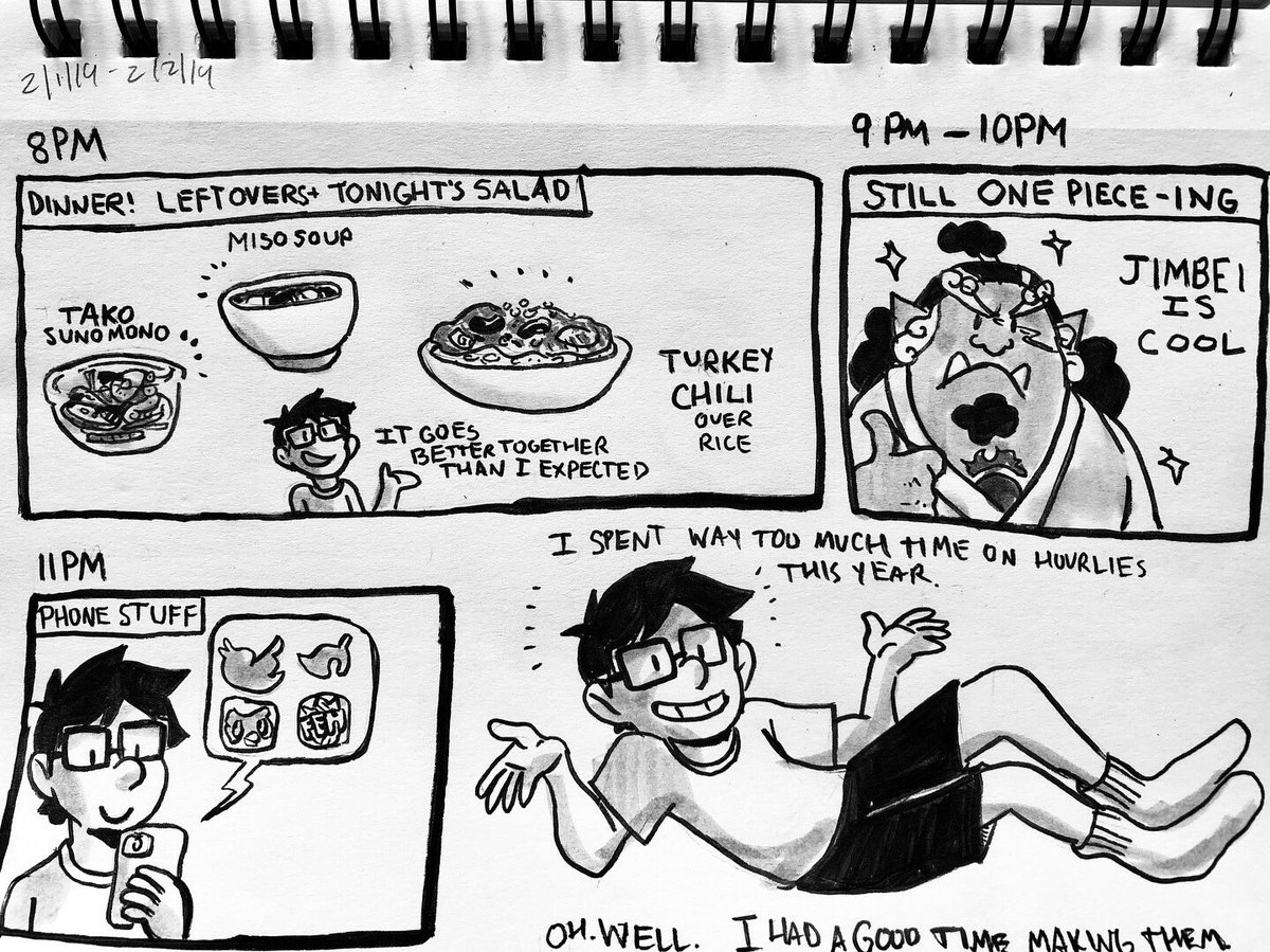 plunderann's tweet photo. Food and more anime-good way to end the day https://t.co/smJSl386mz