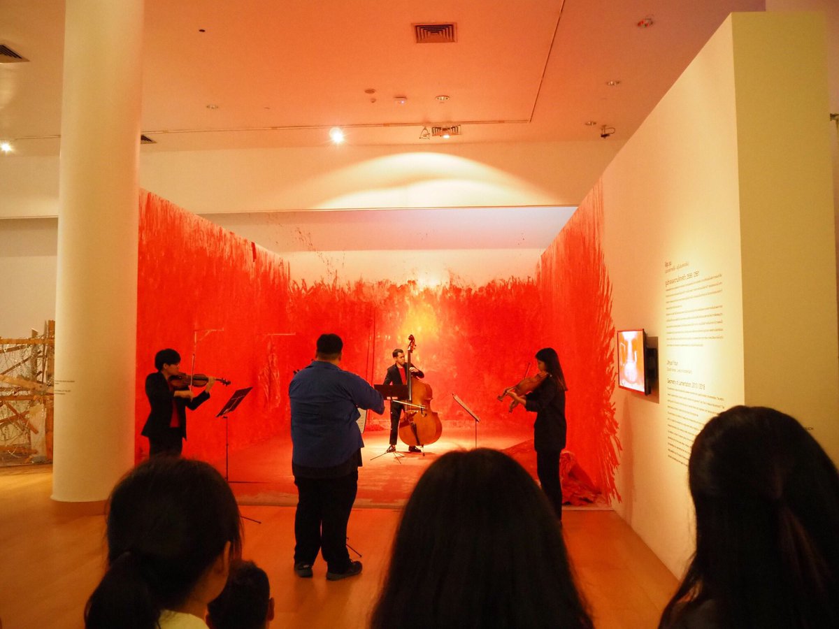 bkkartbiennale's tweet photo. where classical meets improvisation - having a dialogue with Bangkok Art Biennale’s artworks
by Ensemble Laboratory (EnLab)
#improvisation #EnLab #bab2018 #bkkartbiennale2018 https://t.co/4psUwDnYDB