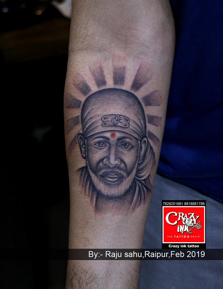 Sai Face Tattoo Portraits in Nilokheri Karnal  New Tattoo Point Studio
