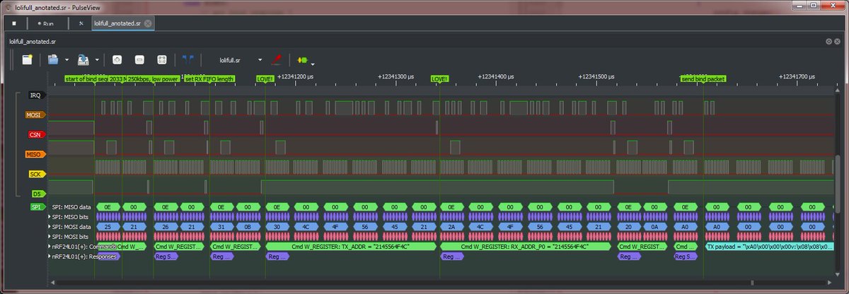 goebish's tweet image. hey twitter, any way with #sigrok #PulseView to save a session while keeping decoder settings and markers ? seems only the captured signals are saved.