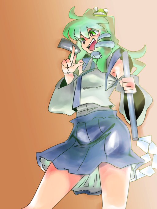 集金に来た早苗 