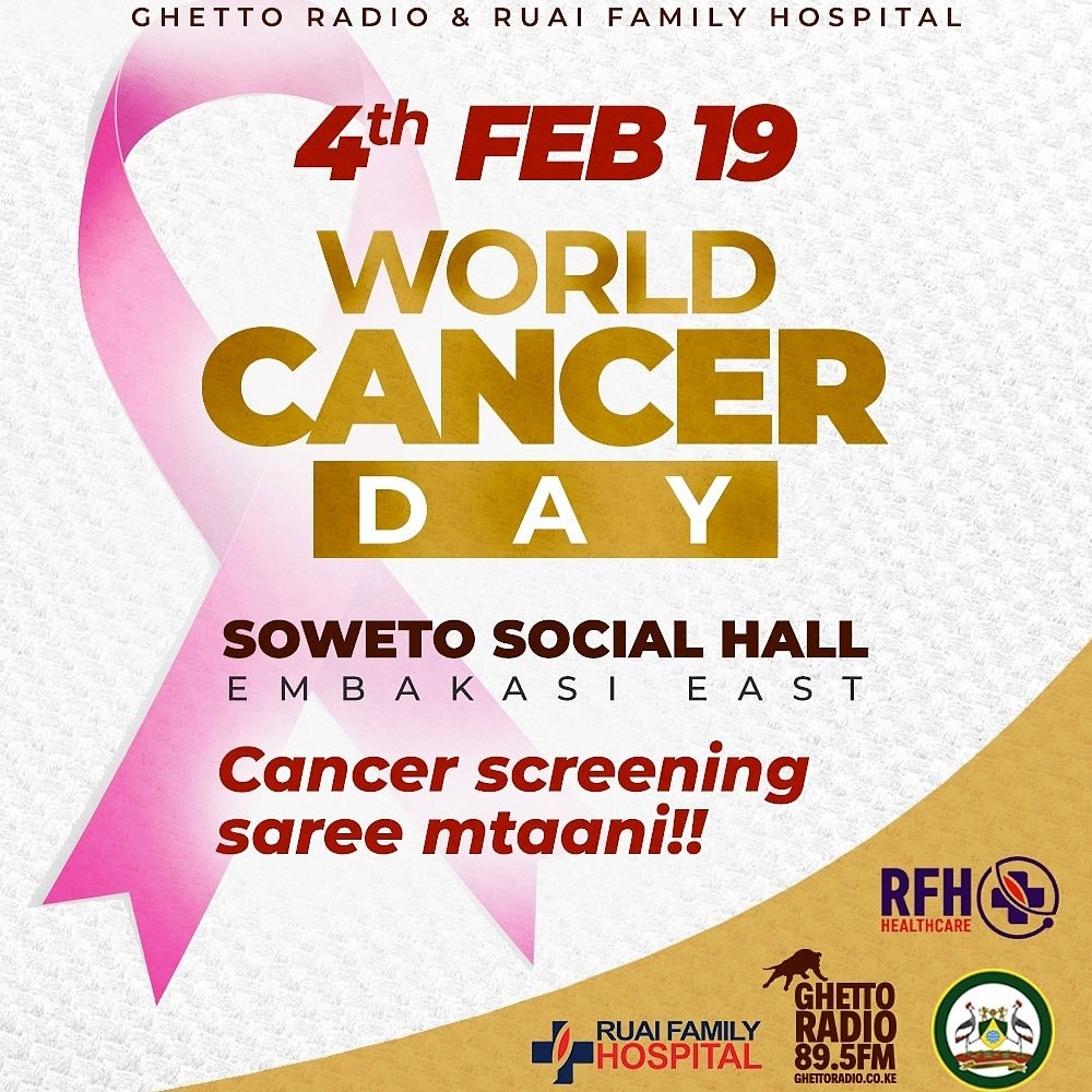 #ReggaeKuruka na #LEIMUN ikizidi kuwabamba this evening, remember there will be FREE cancer screening tomorrow at Soweto hall, Embakasi courtesy Ghetto Radio in conjunction with Ruai Family Hospital #CancerMtaani #WorldCancerDay