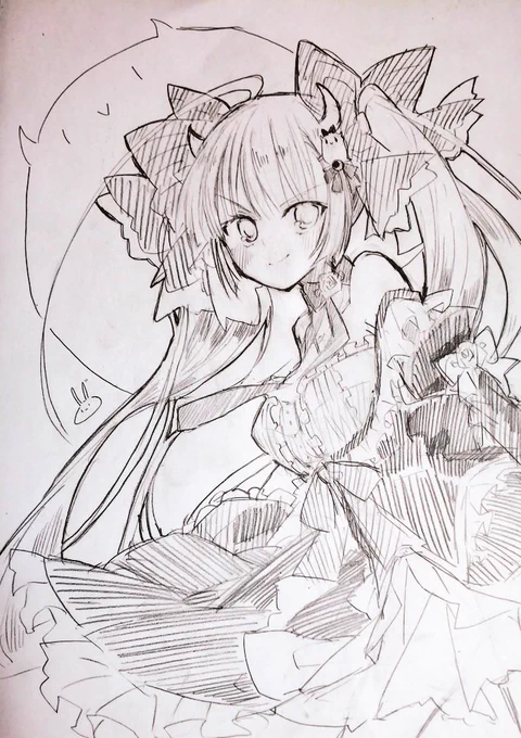 ツインテールの日に上げたかった落書きソフィーナです(о'∀`о) 