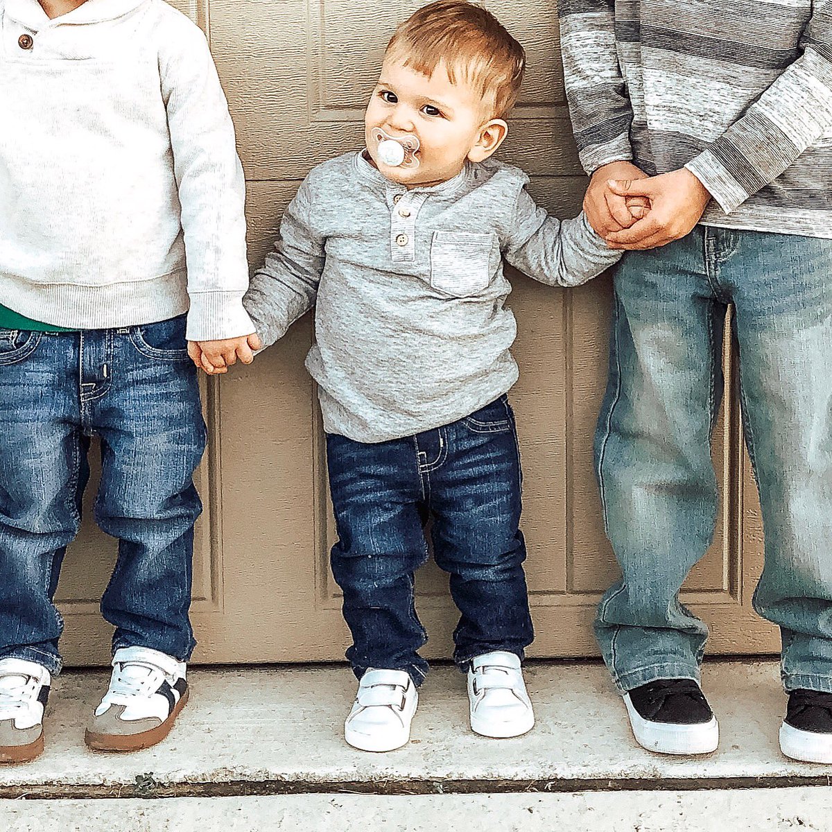 When you’re wearing your first pair of jeans and you know you look good 😍 My little dudes were in serious need of new jeans this year and @jcpenney was the one stop shop that covered all of them,and best of all, jeans for our whole family didn’t break the bank #ad #AllAtJCP
