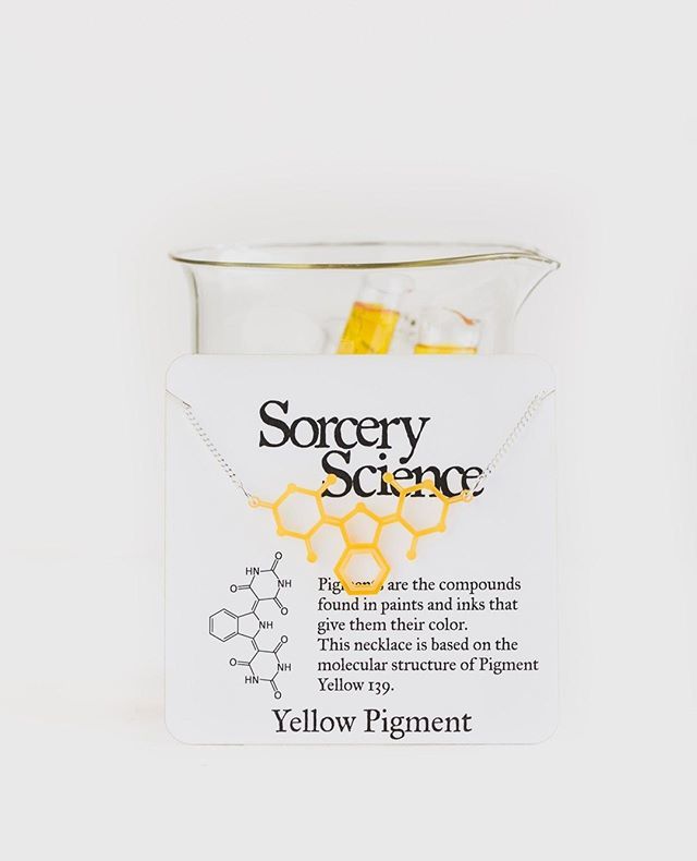 Sorcery Science makes nerdy, unique jewelry inspired by science and nature. Many of their jewelry designs are based on molecular structure, how elements actually combine to form some of your favorite compounds, but they also have nature inspired jewelry … bit.ly/2UBdsev