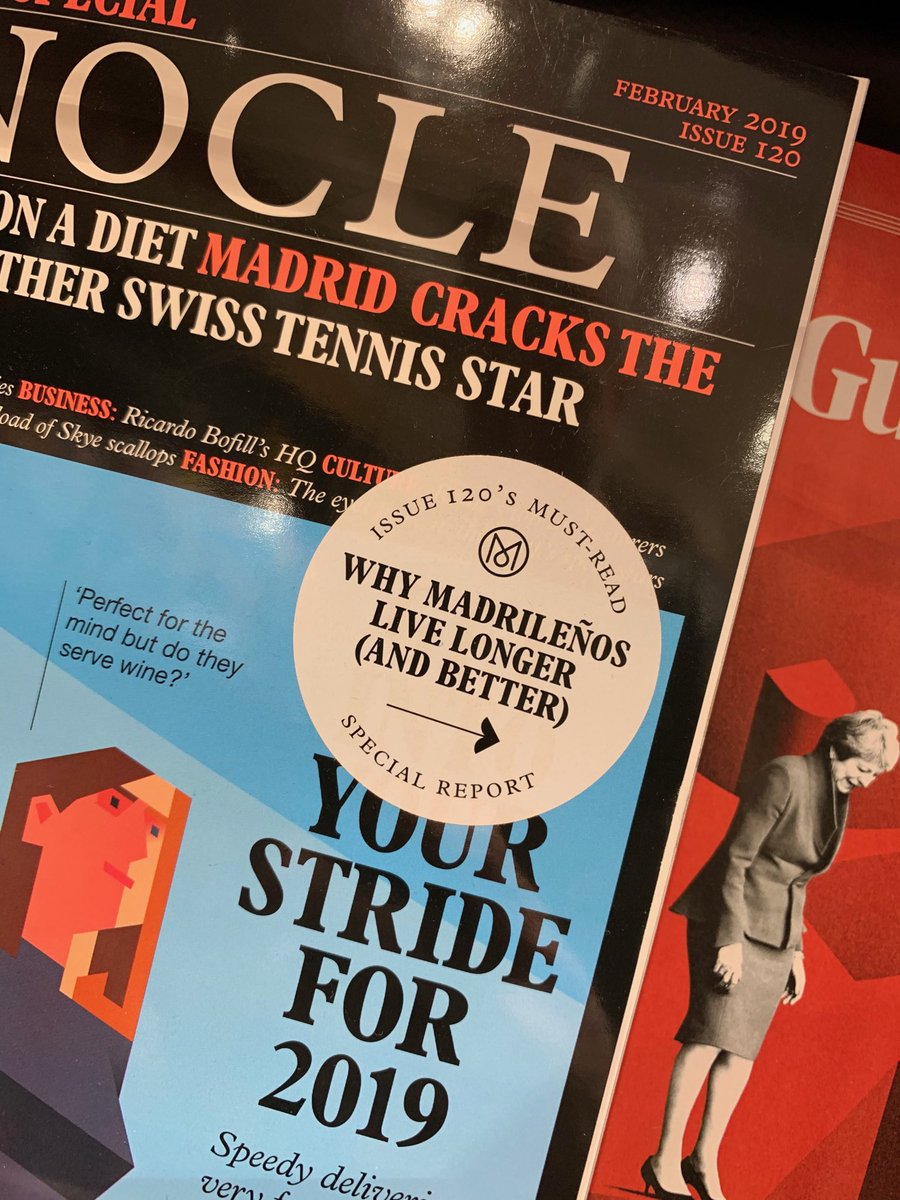 GesnerFiloso's tweet image. Nicely done ⁦@MADRID⁩ #Madrid! Front page of ⁦@MonocleMag⁩ #issue120 #february - very nice article! 👏👏