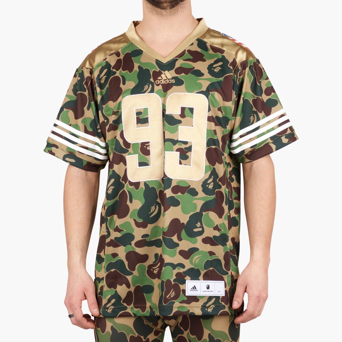 bape x adidas sb jersey green